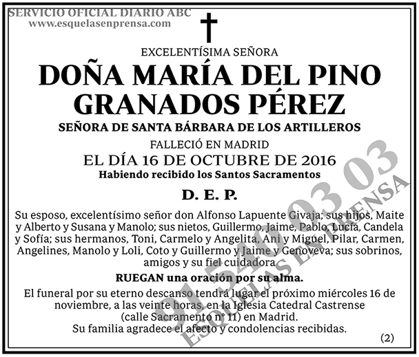 María del Pino Granados Pérez